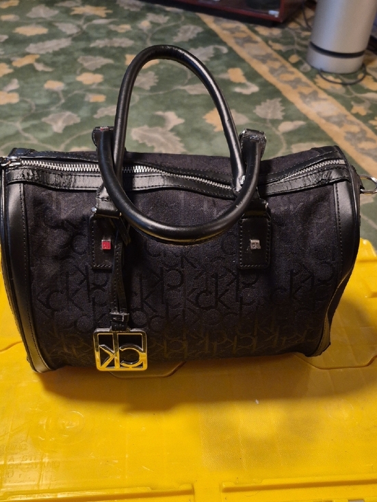 Calvin Klein Handbags - Calvin Klein Black Logo Barrel Satchel